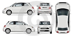 Mini car vector illustration.