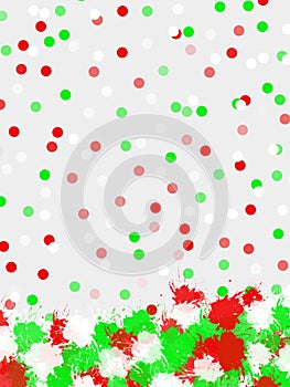 Mini Christmas dots with splash