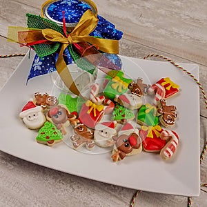 Mini Christmas sugar cookies to festively celebrate the holidays