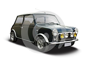 Mini Cooper classic isolated