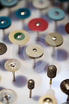 Mini drill circular disk set for manual engraving