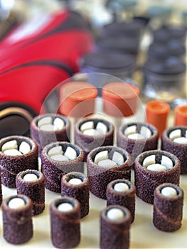 Mini drill machine with set of different accessories