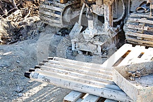 Mini-drilling rig on crawler track