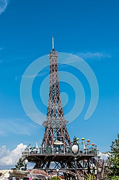 Mini Eiffel Tower as coctail bar in Bulgaria