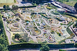 Mini Europe, a miniature park located in the Bruparck entertainment park, at the foot of the Atomium, in Brussels,