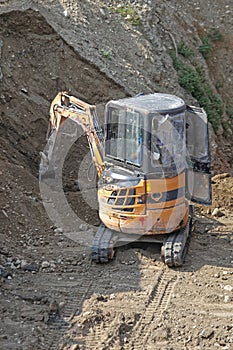 Mini digger excavator