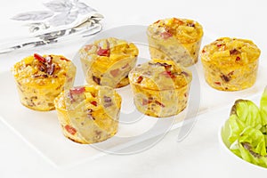 Mini Frittatas on White