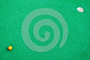 Mini golf green background