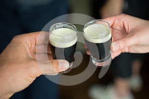 Mini guiness beer cheers