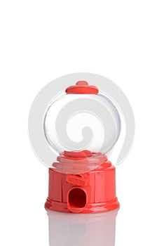 mini gumball machine on white