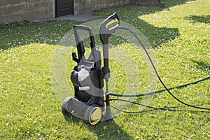 Mini home pressure washer for cleaning the car