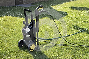 Mini home pressure washer for cleaning the car