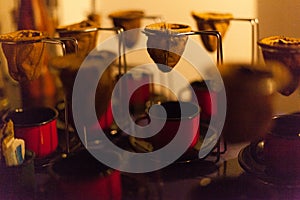 Mini individual coffee colanders