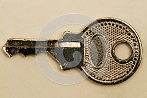 Mini key to lock and unlock. Memory book key.
