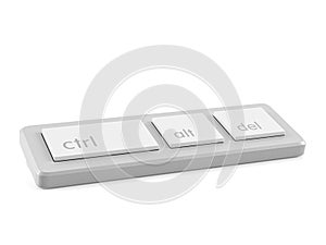 Mini keyboard ctr alt del