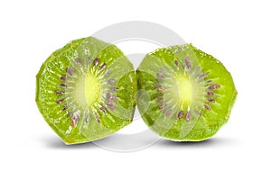 Mini kiwiberry fruit on white background