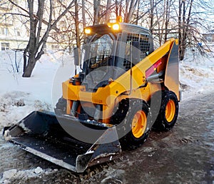 Mini Loader In Winter