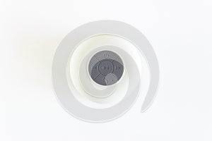 Mini speaker on isolated white background