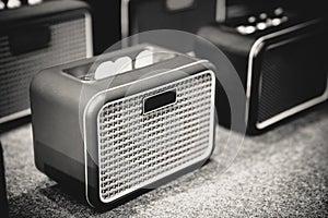 Mini Music Audio Speaker in Black and White