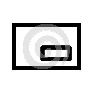 Mini Player Icon Vector Symbol Design Illustration