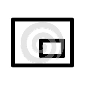 Mini Player Icon Vector Symbol Design Illustration