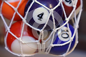 Mini pool table balls