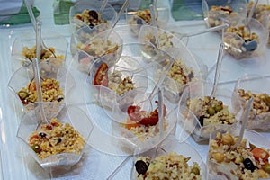 Mini Portion of Couscous with Mixed Vegetables