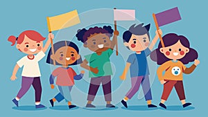 A mini Protest March where children can make signs and banners and learn about peaceful demonstrations and the power of photo