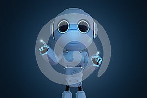 Mini robot finger point