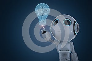 Mini robot finger point