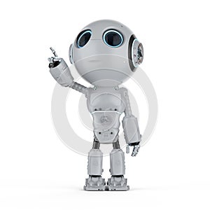 Mini robot finger point