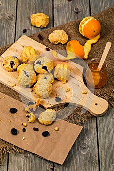 Mini Scones Variety. Orange and Blueberry Mini Scone