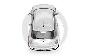 Mini sport car on white background