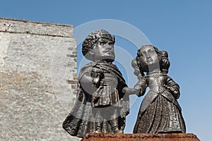 Mini-statues of castle Palanok, Mukachevo, Ukraine 2