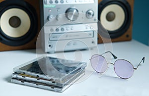 Mini stereo system from the 90s and old cds