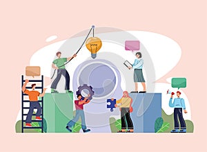 mini teamworkers creative innovation