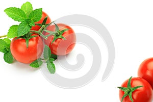 Mini-tomato and mint