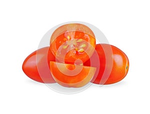 MIni tomato vegetable isolated on white background