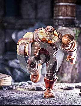 Mini toy of Juggernaut in X-MEN universe