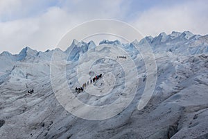 Mini trekking on Perito Moreno Glacier, Los Glaciares National Park, El Calafate, Patagonia, Argentina