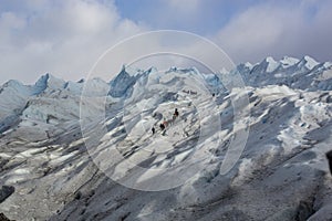 Mini trekking on Perito Moreno Glacier, Los Glaciares National Park, El Calafate, Patagonia, Argentina