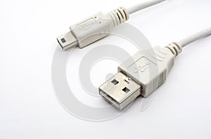 A Mini USB Plug And A Type A USB Plug