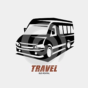 Mini van outlined sketch, isolated vector symbol