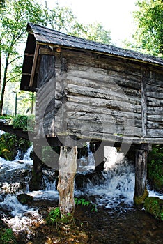 Mini Watermills on Pliva Lake