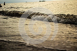 Mini wave in a beach