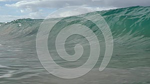 Mini wave in Hawaii shorebreak