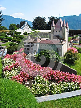 Miniatur Swiss, famous buildings in Switzerland