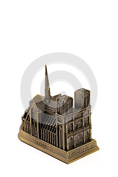 Miniature bronze copy of Notre