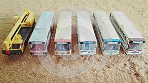 Miniature bus with sand10