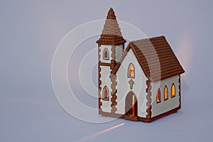 Miniature ceramic church
